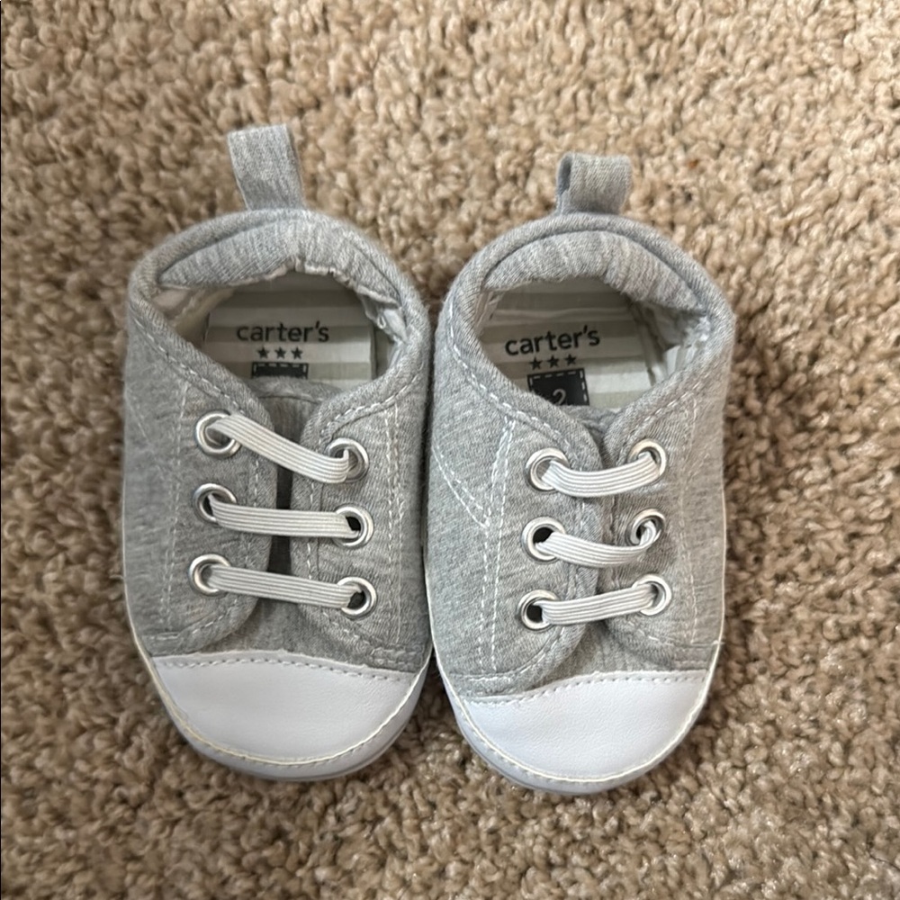 Carter's Gray and White Casual Sneakers for Kids